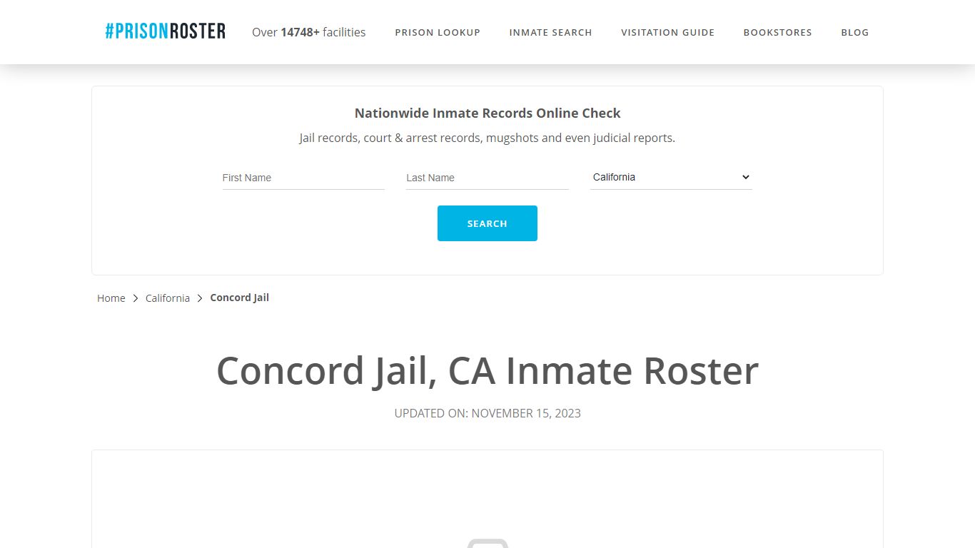 Concord Jail, CA Inmate Roster - Prisonroster